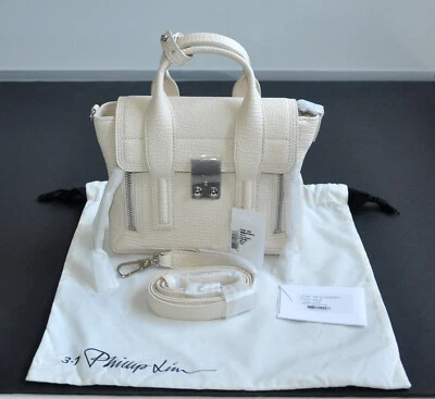 Nuevo con etiquetas 3.1 Phillip Lim Piel de becerro texturizada Mini Pashli Bolso de Hombro Leche Foto 1 de 4