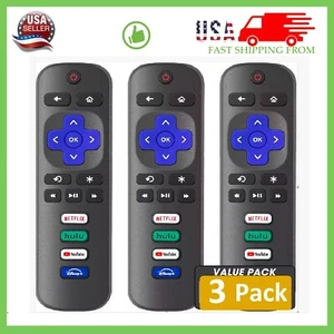 Pack of 3 Replacement Remote Control Only For Roku TV (US Seller) - Picture 1 of 14