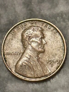 1969 S Lincoln Penny Doubled Die Obverse Floating Roof - Picture 1 of 2