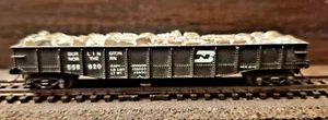 N SCALE BURLINGTON NORTHERN CONDOLA W/METAL LOAD - Picture 1 of 1