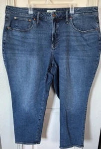 Madewell Womens 24W Straight Leg Blue Denim Jeans - Picture 1 of 6