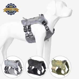 Tactical Dog Harness with Handle No-pull Large Military Dog Vest US Working Dog - Picture 1 of 25