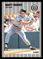 1989 Fleer Matt Nokes #140 Detroit Tigers