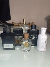 LOT OF 6 Men’s Designer Cologne Fragrance Dior, Armani, Boss  See Description