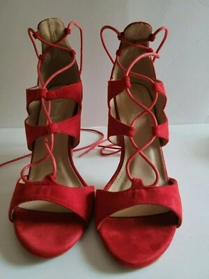 Nueva sandalia envolvente de suela única Nature Breeze Kent de gamuza punta abierta con corbata Gilly para mujer talla Foto 1 de 4