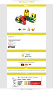 Ebay Listing Template HTML Professional Mobile Responsive Design Universal - Picture 1 of 11