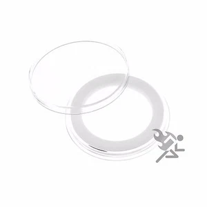Cápsulas de monedas de medio dólar estadounidense, soportes Air-Tite anillo blanco de 30 mm, paquete de 25 - Imagen 1 de 3