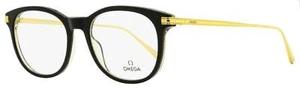 Omega Pantos Eyeglasses OM5013 005 Black/Gold 53mm - Picture 1 of 2
