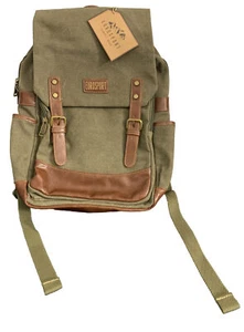 Bolso Mochila de Lona Eurosport Verde Oliva #B703 - Imagen 1 de 9