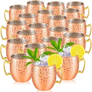 Tessco Moscow Mule Bulk Mule Mug Mule Cups Copper Mugs 19 oz Hammered Copper ... - Picture 1 of 6