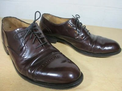 Men's Stafford Red Burgundy Cordovan Cap Toe Dress Shoes Oxfords 9 M 19963-8 - Image 1 of 4