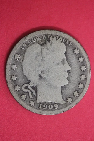 1909 O Barber Liberty Silver Quarter Exact Coin Shown Flat Rate Shipping OCE 34 Cover