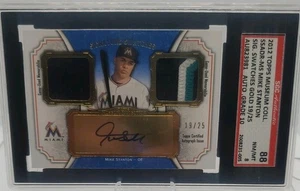 Mike Giancarlo Stanton Signature Swatches # /25 Miami Marlins-2012 Topps - Picture 1 of 2