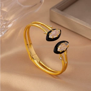 Alexis Bittar Fashion Charm Gold Plated Franc Adjustable Bracelet - Picture 1 of 3
