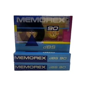 Memorex dBS 90 Leerkassetten 3 Stück versiegelt Typ I 120us EQ 90 Min - Bild 1 von 4