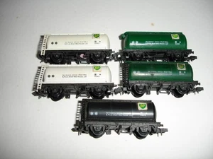 N Gauge Peco TTA Tank in BP NR-50 White, NR-3 Green & NR-53 BLack Livery x 5 - Picture 1 of 7