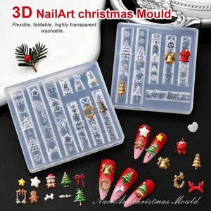 Weihnachten Nailart Silikonformen - DIY Nail Art Deko Form∇ Silikon B0K5 - Bild 1 von 31