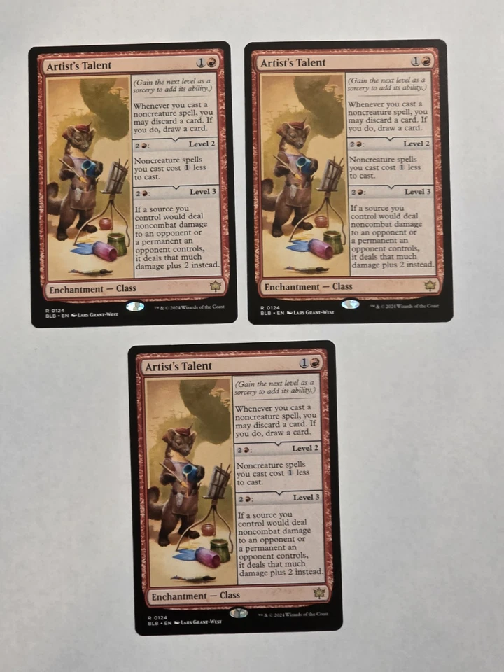 3x Artist's Talent - Bloomburrow - Near Mint - MTG - Image 1 of 1