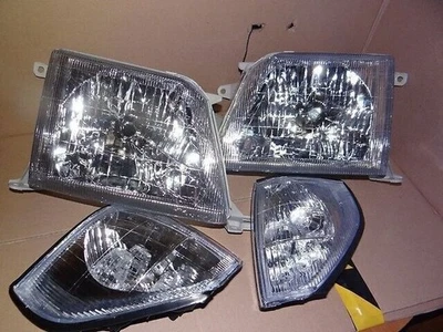 Juego faros delanteros aptos para Toyota LAND CRUISER PRADO LC 90 1996 2002 L+R Foto 1 de 4