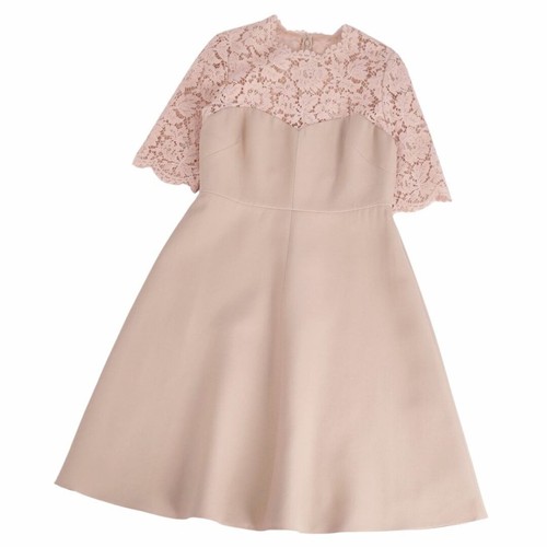 Abito VALENTINO pizzo lana seta top donna 44 (equivalente a xl) usato0