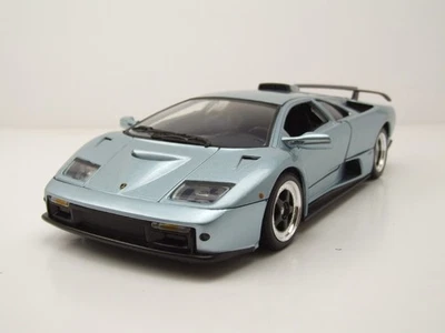 Lamborghini Diablo Gt Grigio Blu Metallizzato Modellino Auto 1:18 MotorMax - Immagine 1 di 4