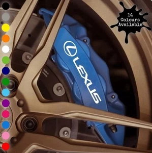 6x Lexus Logo Brake Caliper Decal Stickers - 3 Different Sizes 14 colours - Picture 1 of 3