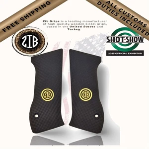 Empuñaduras Zib serie polímero empuñaduras de pistola para Jericho 941, logotipo medallón de metal - Imagen 1 de 7