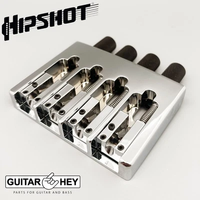 NEW Hipshot 5H400CB-750 4 String Bass Headless Bridge 19mm Spacing - NICKEL - Image 1 of 4