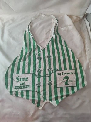 De Colección Seagram's 7 Coronas Delantal Chaleco Top Babero Sure Begoreah Foto 1 de 4