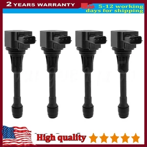 4x Ignition Coil Fit For Nissan Xtrail T31 Micra Cube Dualis Juke Navara Qashqai - Picture 1 of 8