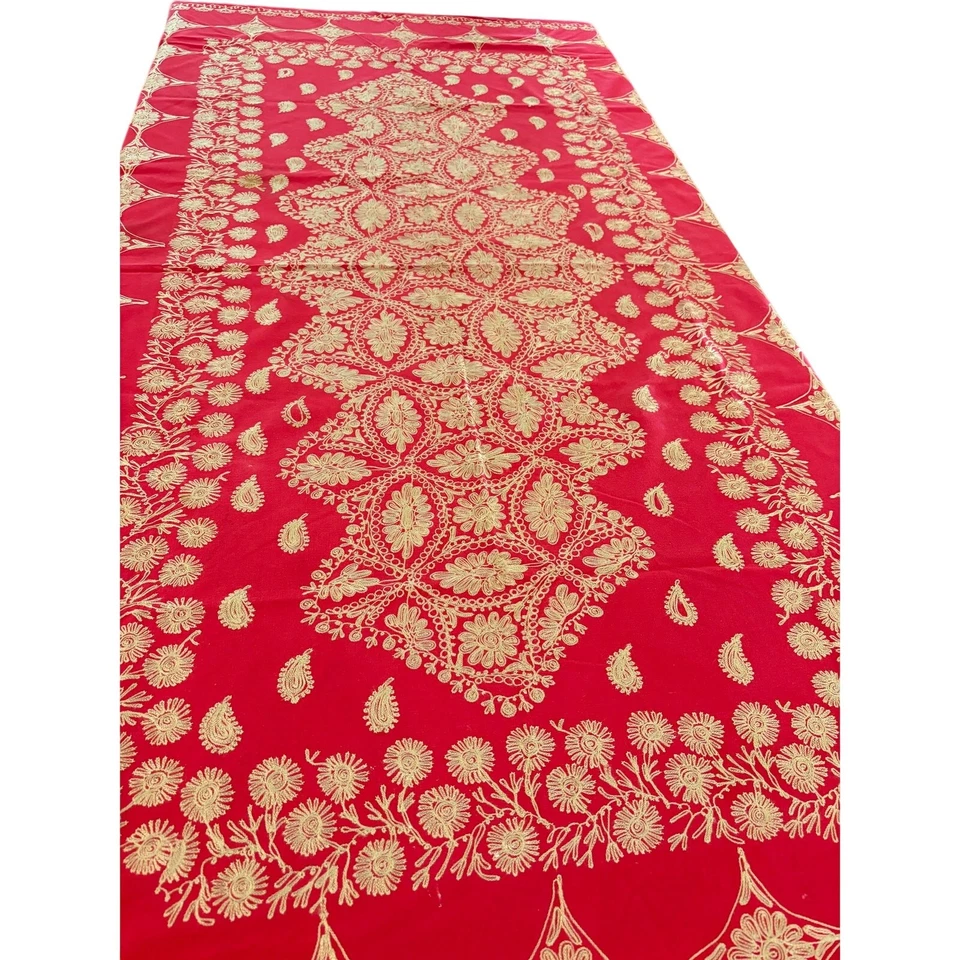 Mantel de Navidad bordado y 8 servilletas  Foto 1 de 4