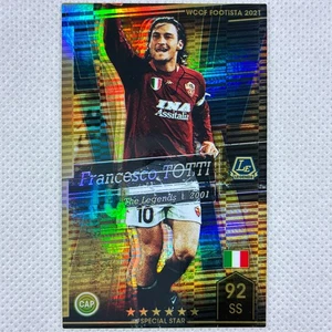 Panini WCCF FOOTISTA 2021 Gold Refractor Francesco Totti Roma F21 Italy Japan - Picture 1 of 8