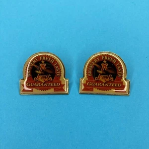 Lot Of 2 Anheuser Busch Beer Hat Lapel Pin “Brewery Fresh Taste Guaranteed”, New - Picture 1 of 5