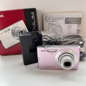 CASIO EXILIM EX-Z250 Pink Digital Camera 9.1MP 3x Optical Zoom From Japan - Picture 1 of 11