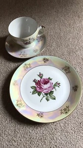 +++++ Sammeltasse Set Echt Kahla-Porzellan, Motiv Rose +++++ - Bild 1 von 2