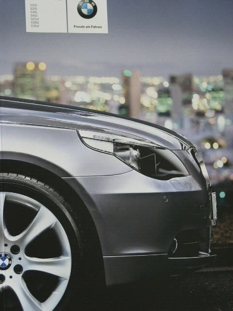 Prospekt Brochure BMW E60 5er Limousine 520i 525i 530i 545i 525d 530d 1 2004 - Изображение 1 из 1