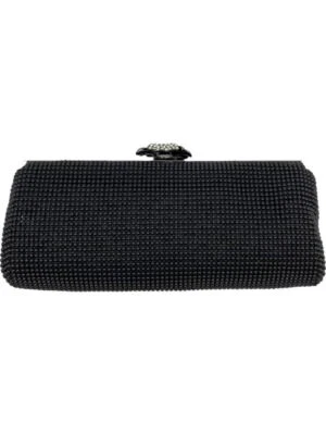 Bolso de mano Whiting & Davis Crystal-Flower negro Foto 1 de 2