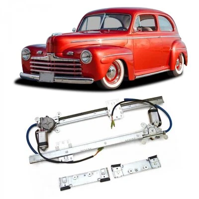 2 Door Power Window Kit for 1946 Ford Sedan Standard Deluxe Super Tudor Fordor - Image 1 of 4