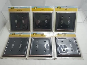 Lot Of 6 - Hampton Bay Ascher Aged Bronze Finish 1000 033 139 Wall Plates - Picture 1 of 4