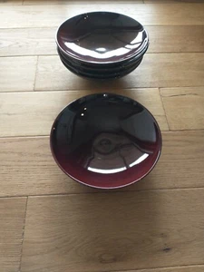 Crate & Barrel Brown Mahogany 5 1/2" Coupe Soup Pasta Bowl Japan 5 Available! - Picture 1 of 2
