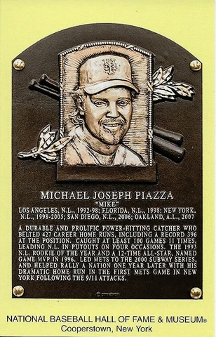 Baseball HOF Plaque Postcards Postmarked on Induction Day 1993-Present You pick Cover