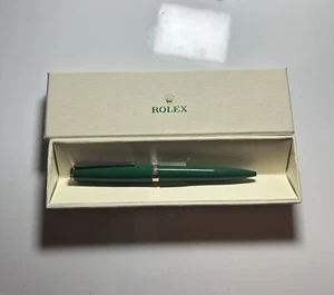 Bolígrafo Rolex Submariner Verde Tono Plata, Nuevo, Recargable Lux Anuncio Regalo - Imagen 1 de 6