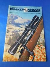 WEAVER SCOPES CATALOG GUN RIFLE ACCESSORY HUNTING ADVERTISING 1965