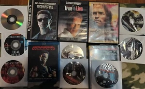 Arnold Schwarzenegger 13 Blu Ray DVD Lot Terminator Conan True Lies Commando - Picture 1 of 8