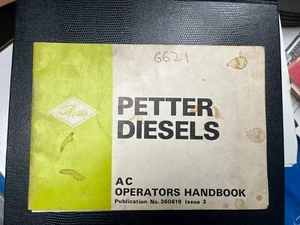 Manual del operador del motor de CA Petter Diesel - Imagen 1 de 2