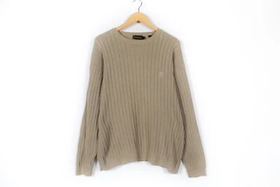 Suéter Timberland Vintage Marrón Cuello Redondo Manga Larga Tejido Años 90 Talla XL Foto 1 de 4