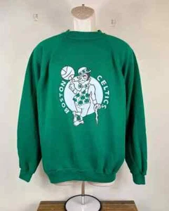 Vintage Boston Celtics Sweatshirt Green reprint Unisex AN39915 - Picture 1 of 2