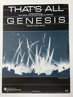 GENESIS That's All Sheet Music Phil Collins/Mike Rutherford
