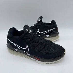 Nike Lebron 17 Low Men's Size 8.5 CD5007-002 Basketball Sneakers Black White - Picture 1 of 10