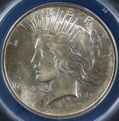 1922 $1 No Date Struck Through Grease ANACS AU 55 - Image 1 of 4